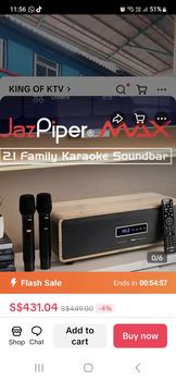 Product Review of [Best Seller] JazPiperMax All-In-One Karaoke Soundbar (can also be used as Bluetooth Audio Speakers or HD speakers soundbar for your TV) 13 MONTHS WARRANTY ON KTV BOX! from j**v 3