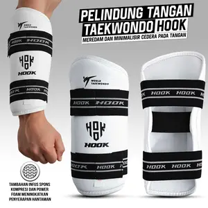 Pelindung Tangan Arm Guard Taekwondo Hook Kyorugi Pelindung Tangan Taekwondo Hook Arm Protector Taekwondo Arm Guard Taekwondo Hook 1AG