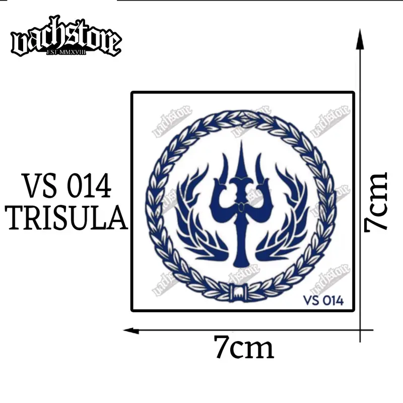Semi Permanen Tato Logo Trisula Pagar Nusa Tahan Sebulan  Temporary Tatto 0