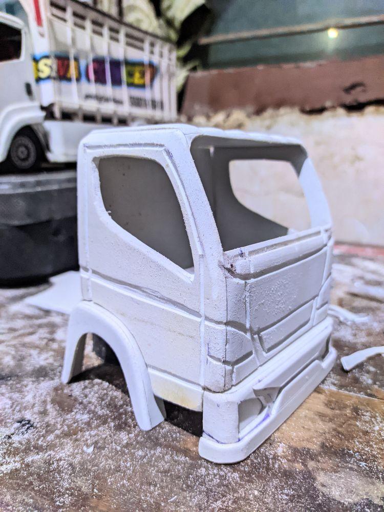 slebor depan miniatur truk plastikbahan dari paralon pvc