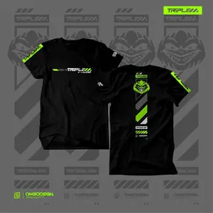 Baju Kaos Triple M Kaos Kaos Audio Bahan Cotton Combed 24S Unisex Premium Abu Army