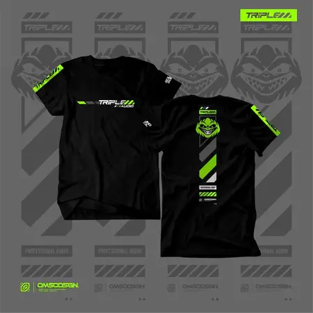 Baju Kaos Triple M Kaos Kaos Audio Bahan Cotton Combed 24S Unisex Premium