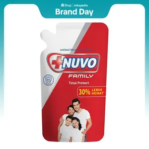 Nuvo Family Sabun Mandi Cair Merah Pouch 800ml
