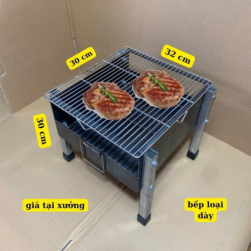 Bếp Nướng Thịt Than Hoa Lò Nướng Thịt Gia Đình Bếp Nướng Thịt BBQ Kích Thước 32x30cm cao 30 cm