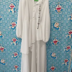 VANYA DRESS JELOMASHOP / DRESS CERUTY MIX PAYET FULL FURING / GAMIS LEBARAN BUSUI FRIENDLY Muslim Wanita