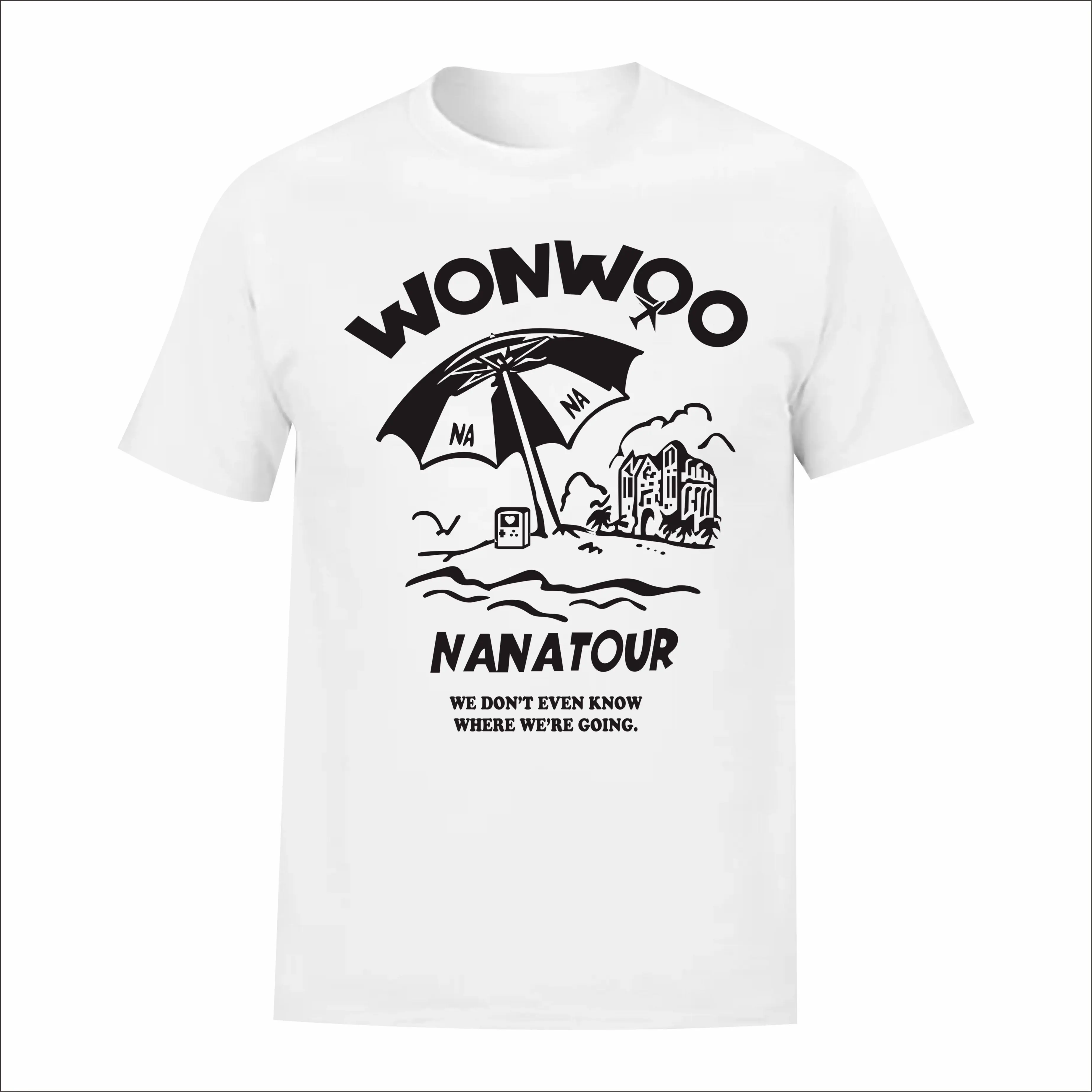 KAOS SEVENTEEN NANA TOUR VERSI PANTAI KAOS PUTIH KATUN COTTON COMBED 30S