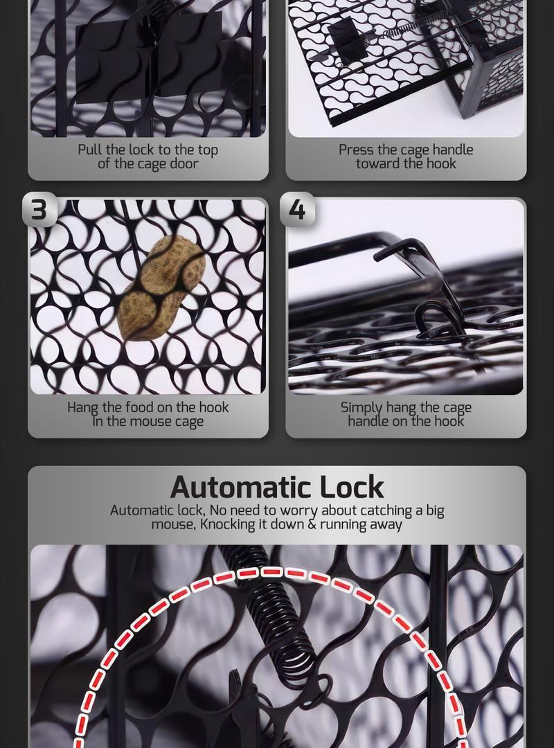 Product Introduction of HOUZE - Mouse and Rat Trap Cage - Big 8