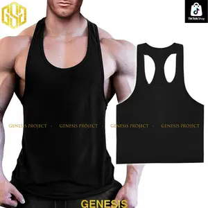 Singlet Pria Quick-Dry Spandek Gym Bodybuilding Tanktop Muscle Tee - Sport, Kaos