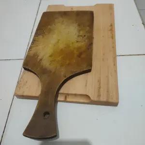 Talenan Kayu Mahoni Jumbo Premium / Nampan Kayu Mahoni Flat, UTUH TANPA SAMBUNGAN Kitchenware anti jamur