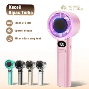 Kipas Turbo Fan Portabel FB01 - Kipas Genggam Mini Angin Brushless dengan Layar LED Display 120 Level Stepless & Baterai Tahan 3-8 Jam