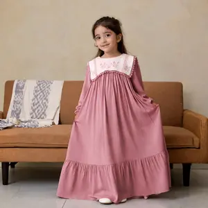[HELLOMINI] 2-10T Zahra Dress Gamis Katun Anak Perempuan | Baju Lebaran Idul Fitri 2025 HMN45