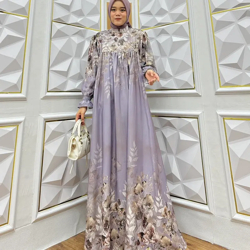 Gamis Lionel Richie Premium  Bahan Super Lembut Adem Mewah Muslim Wanita Nyaman Dress Syari Kancing 0