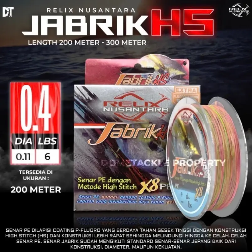 PE Relix Jabrik HS 200-300M Multicolor