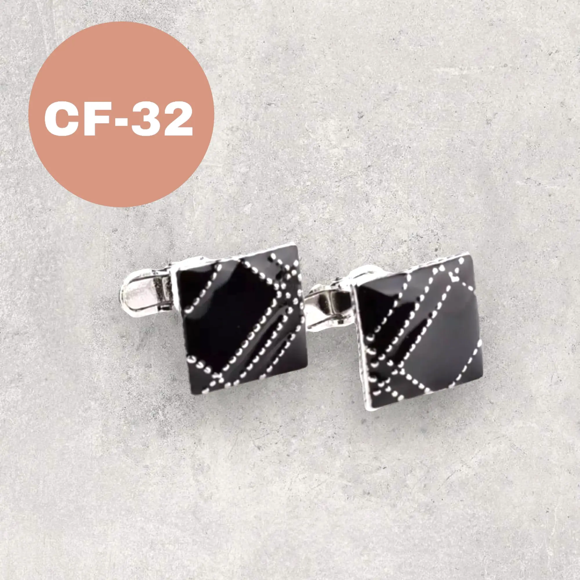 Black Line Cufflinks, Simple Classic Squre Cuff Links for Men Formal Attire Accessories, Birthday Anniversary Valentine Gift For Men