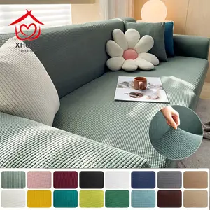 Tebal Jacquard elastis universal sederhana sofa penutup set stretchable l bentuk 1 2 3 4 kursi penutup sofa