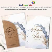 Gambar (100Pcs) Undangan Kita Undangan Pernikahan Kantong Craft BC Softcover Aethestic Elegan - KC+CD 02 dari Undangan Kita Kota Administrasi Jakarta Barat 1 Tokopedia