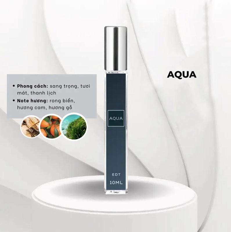 Nước Hoa Nam Aqua Chiết 10ml Hương Thơm Tươi Mát Nam Tính Mạnh Mẽ Perfume