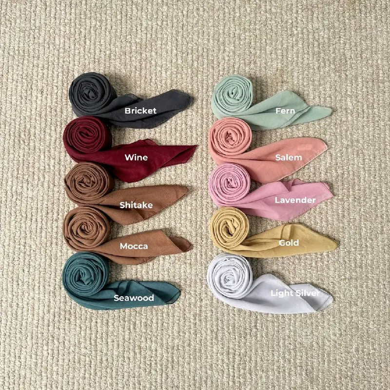 Alfal Basic Scarf, Hijab Segi Empat Bella Scarf, Hijab Bella Polycotton Anti Meleyot Kerudung Square Muslim Wanita Nyaman 0
