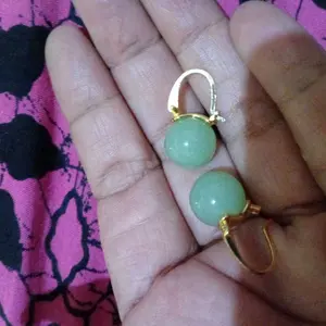(Bebas beli 2 dapat bonus) A70 Anting giok hijau premium elegan dan cantik
