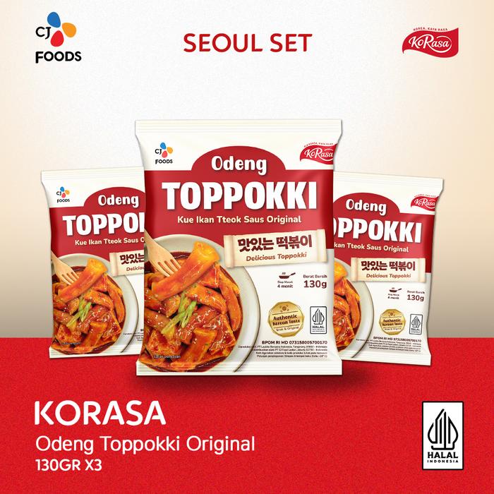 Gambar Seoul Set-Korasa Odeng Toppokki Original 130 Gram dari CJ Foods Indonesia Kota Depok Tokopedia