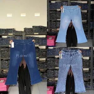 CUTBRAY  JUMBO CELANA JEANS  CUTBRAY BIGSIZE Denim Abu-Abu Panjang Cewek