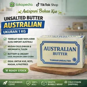 Unsalted Butter Australian 1kg