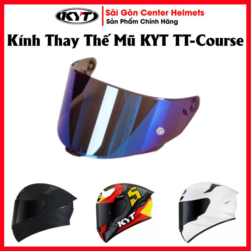 Kính Thay Thế KYT - TT Course Kính Chắn Gió Phù Hợp Cho Mũ Bảo Hiểm Xe Máy KYT-TT Course