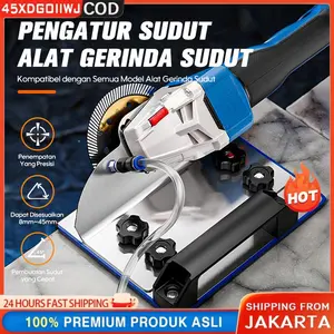 CODAdaptor Grenda 45 Derajat Untuk Pemotongan Granit & Keramik - Braket Sudut Kemiringan Untuk Penggiling / Adaptor Gerinda Potong Keramik Miring