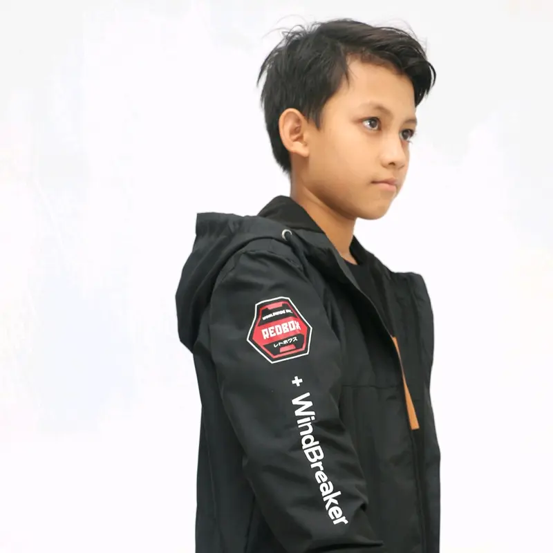redbox jaket anak laki laki tanggung remaja junior usia 9-17tahun Hitam 1
