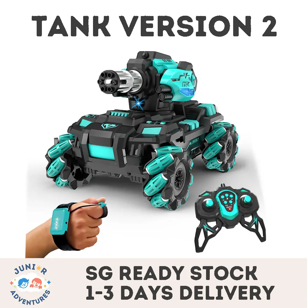 Remote Control Tank with Gesture and Remote Sensing  , Rechargeable Armor Vehicle for Children's Play