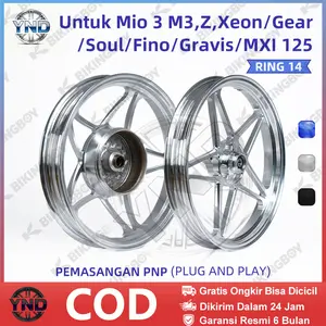 Velg Bintang Laut Ring 14 Yamaha Mio M3 / Z / MIO SOUL GT 125 - BIKINGBOY VELG RACING CNC ALLOY RINGAN 160/185PNP TANPA MODIF intang