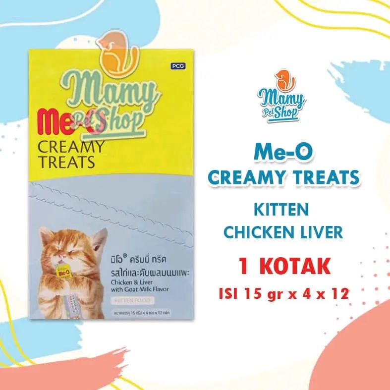 MEO CREAMY 1 KOTAK ISI 4 X 12 SNACK KUCING 5