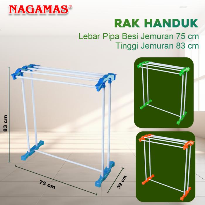 Gambar Nagamas Rak Handuk/ Jemuran Serbaguna - RH001 dari Nagamas Official Store Kota Tangerang Tokopedia
