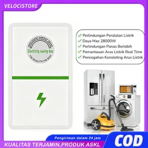 Hemat daya 80%-90% ZX Penghemat Listrik Alat Penghemat Listrik Token Meteran Home Berlaku untuk semua meteran listrik Pasang dan mainkan Hemat daya Electric Saver Power Factor Saver Electric Saver Electricity Saving Box Alat Hemat Daya Penghemat Daya