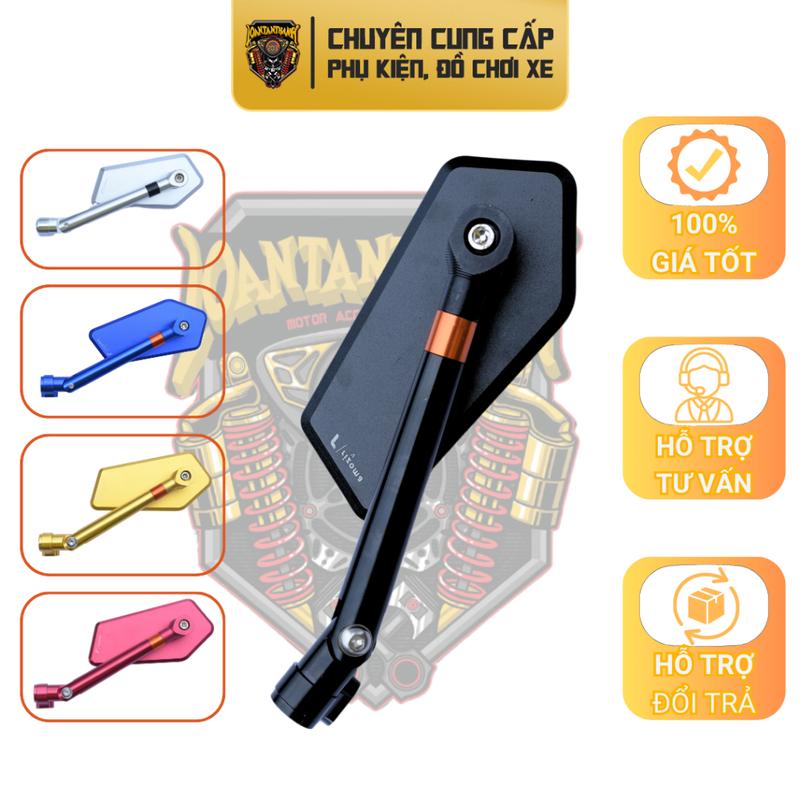 Kính Xe Rizoma Lá Cao Cấp Full Nhôm Mặt Kính Chống Chói Tặng Full Phụ Kiện Tự Lắp Tại Nhà Gắn Tất Cả Dòng Xe Máy Xe Điện.