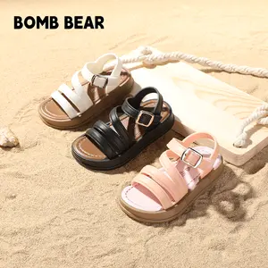 BOMB BEAR  YNTX223 Sandal Santai Balita Anak Velkro Fashion Premium, Kualitas Nyaman Aman Lentur Ringan Desain Ergonomis untuk Aktivitas Aktif Si Kecil! warna Hitam, Putih, Pink dengan ze 21-35