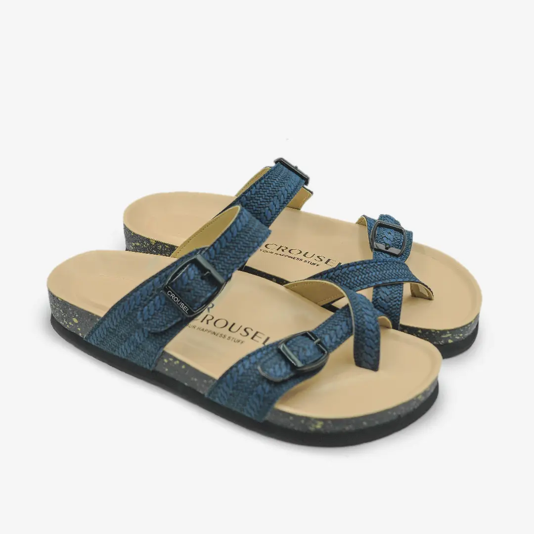 Crousel Sandal slide \ Unisex - Invoker Batik Navy