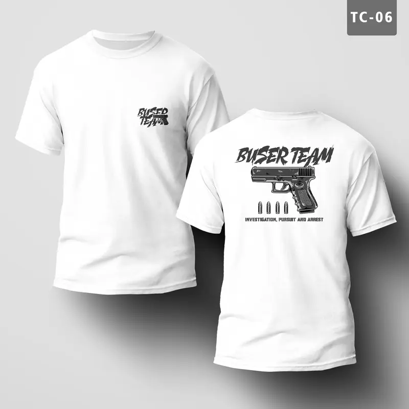 MCP APPAREL KAOS PUTIH TACTICAL KODE (TC) | LENGAN PENDEK | TSHIRT COTTON COMBED 24S TSHIRT TACTICAL 5
