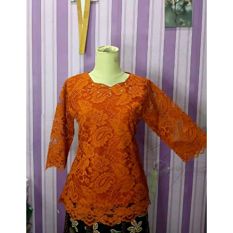KEBAYA ATASAN WANITA TRADISIONAL TANGAN LURUS SMEI PRANCIS PREMIUM/KEBAYA MODERN / KEBAYA FORMAL ELAGAN TERBARU 3