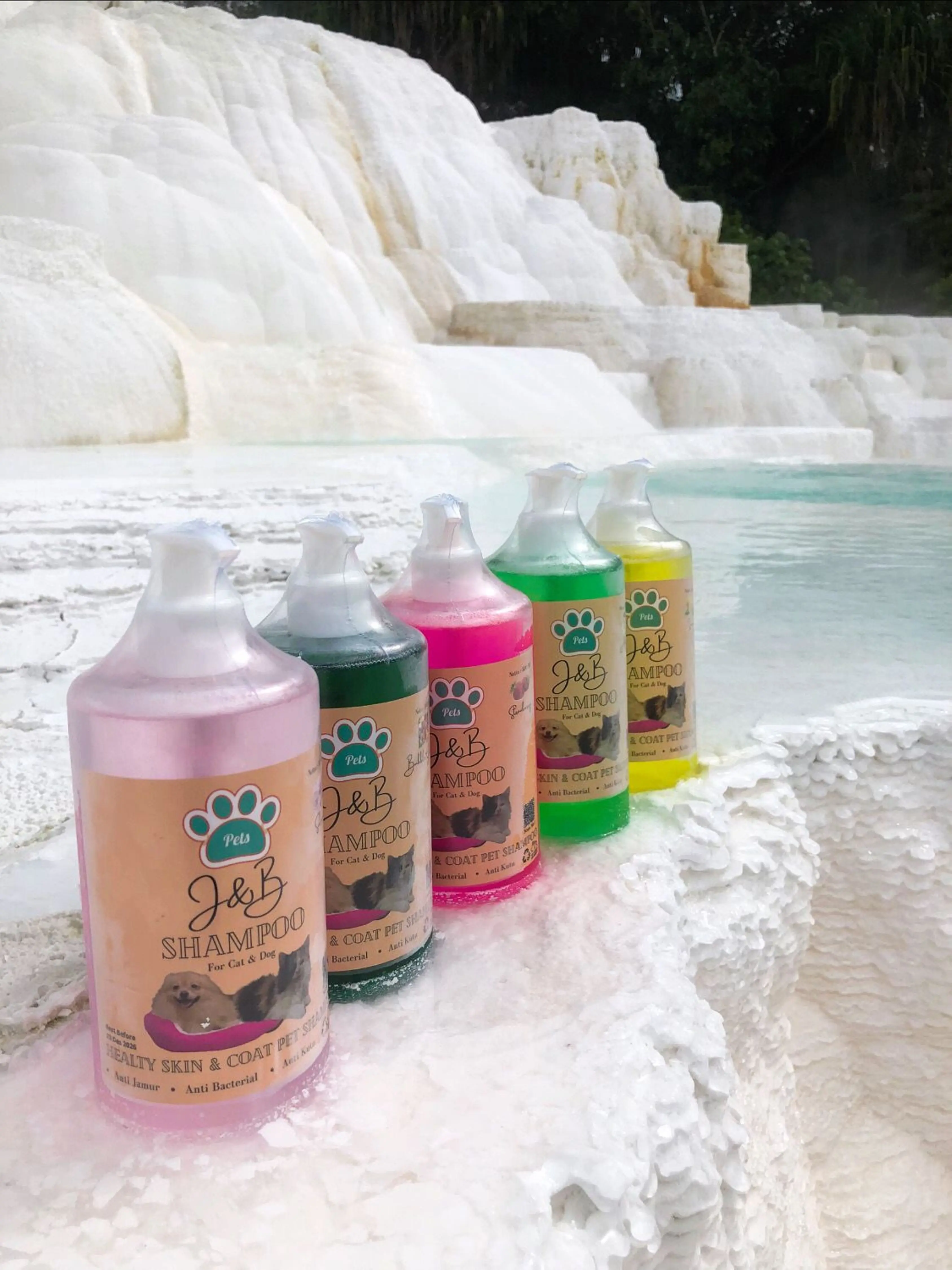 Shampo Jamur & Kutu J&B Pets Shampo 250ml Anti Bacterial untuk Kucing / Anjing