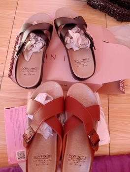 Product Review of VIVI NICI - Kaiya Sandal Wanita Black sendal wanita sandal flat wanita from s**e 1