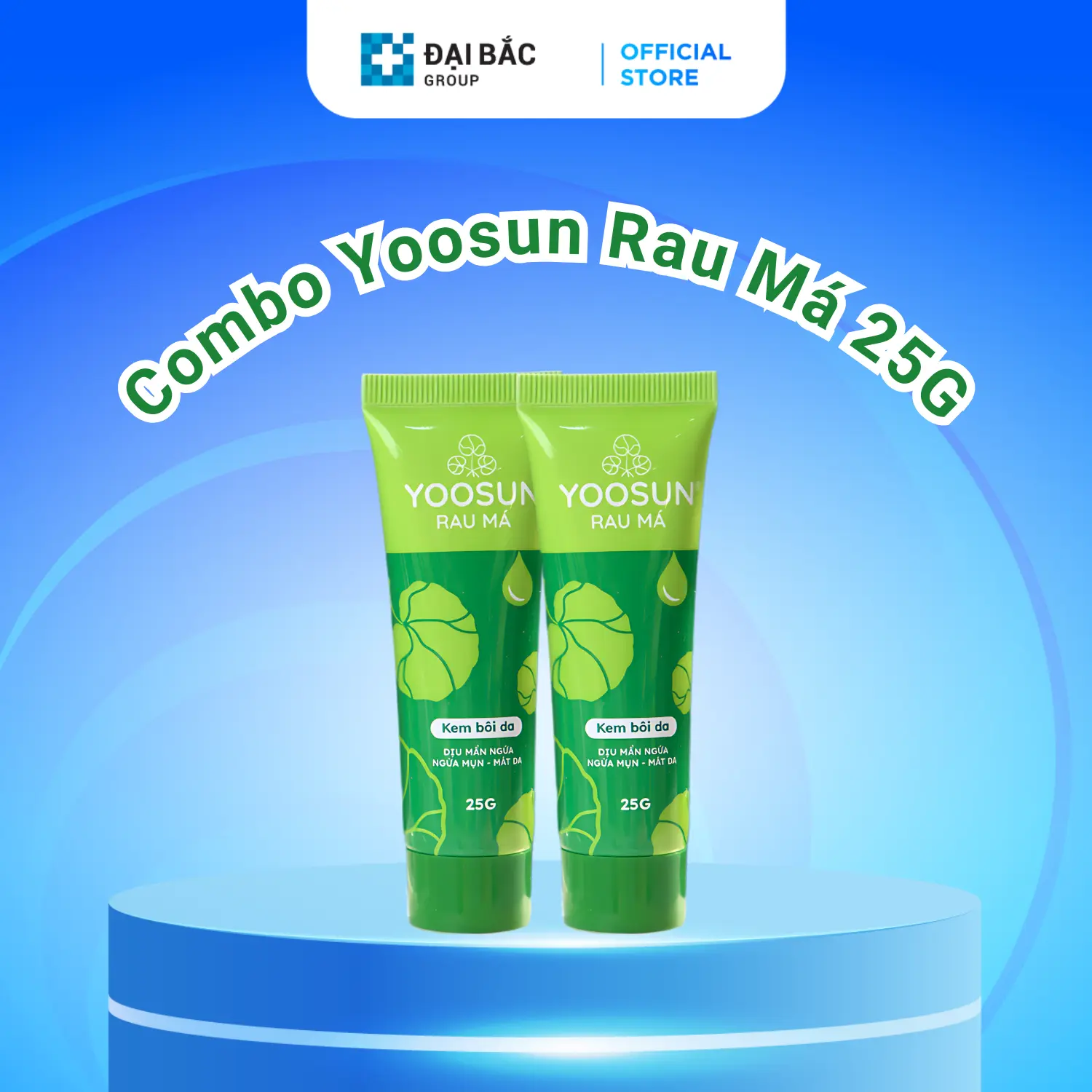 Kem bôi da Yoosun Rau Má 25g ngừa mẩn ngứa làm dịu hăm da - 2 Tuýp Cho Bé