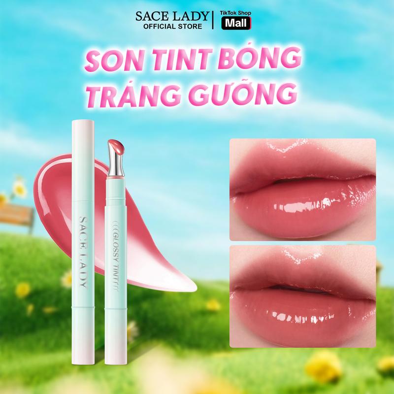 COD Son Tint Bóng SACE LADY Tráng Gương Giúp Đôi Môi Căng Mọng Trong Trẻo Tự Nhiên 1.8g
