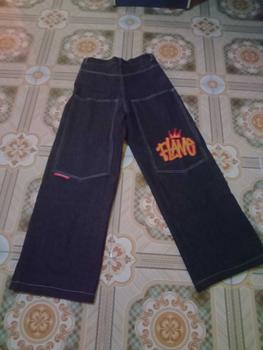 Product Review of Flame Everyday Celana Denim Y2K Denim Big Pocket Bordir Raw Denim 13oz Jeans Panjang Pria from H** ** 1