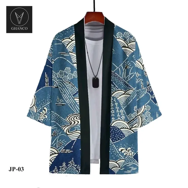 fashion pria dan wanita cardigan kimono Jepang harajuku 4