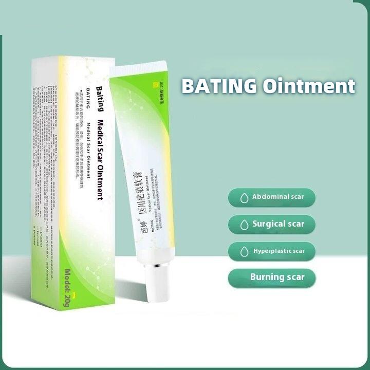 BATING Thuốc mỡ và kem trị sẹo, để loại bỏ mụn trứng cá, gel silicone, sửa chữa vết rạn da và vết thương tăng trưởng béo phì, thích hợp cho vết thương