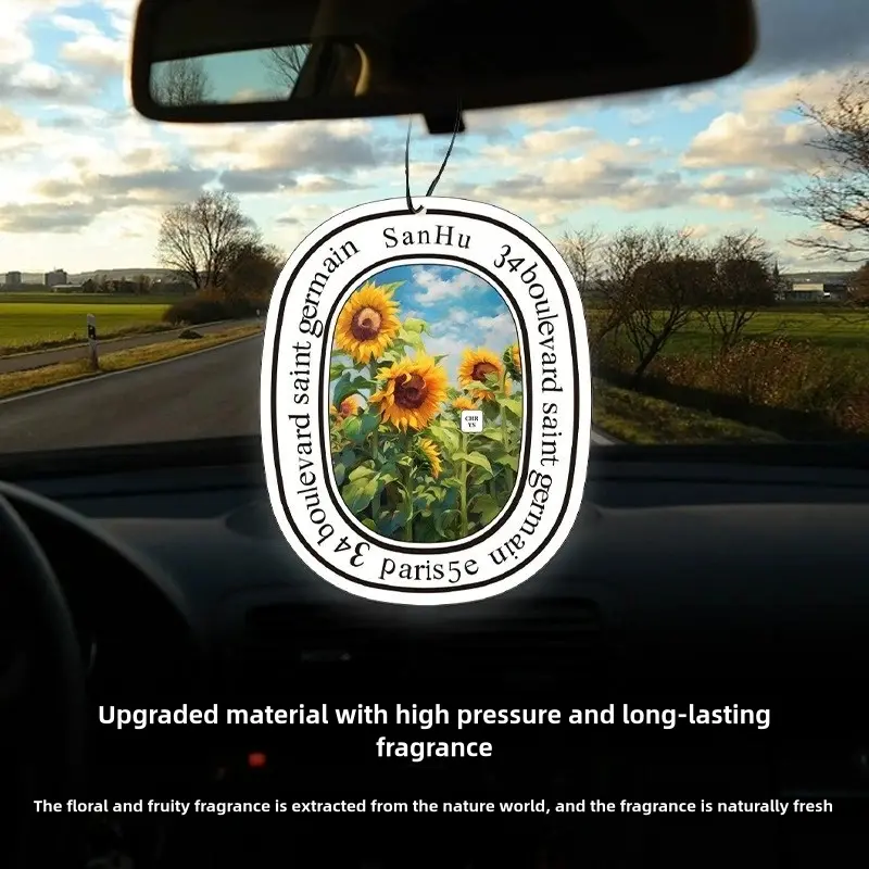 Car aromatherapy tablets for cars, fresh and long-lasting light fragrance to remove odors, car perfume, wardrobe aromatherapy pendants