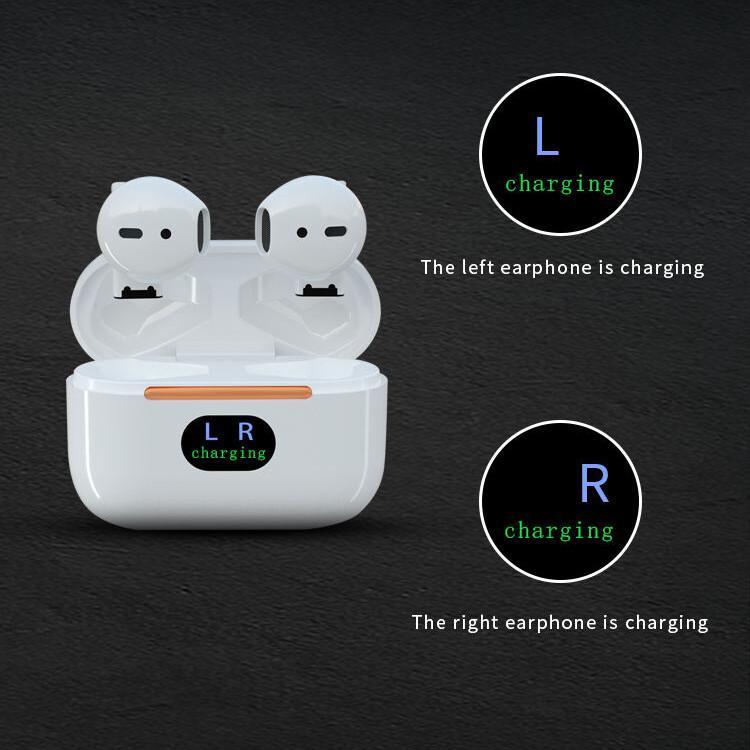 Pro5plus - Alat dengar wayarles Bluetooth TWS, Paparan digital mini 5.0, Tidak berlengah-lengah, kuasa rendah, penyumbat telinga jarak jauh, fon telinga sukan mini, pengurangan hingar, fon telinga kalis air 5