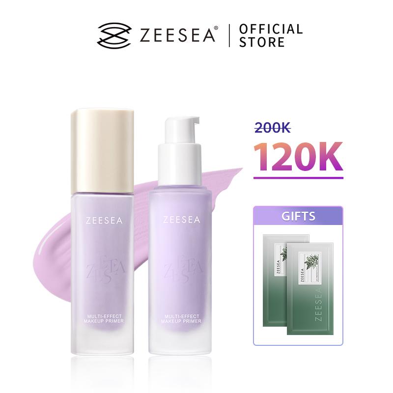  【longchunchun x ZEESEA Kem Lót kem chống nắng mỹ phẩm ZEESEA Trang kem nền Điểm Mặt  Kem Lót Dưỡng Ẩm Cách Khuyết Điểm Làm Sáng Tông Màu 30g 1pcs +  Free Gift Khăn tẩy trang 2pcs 