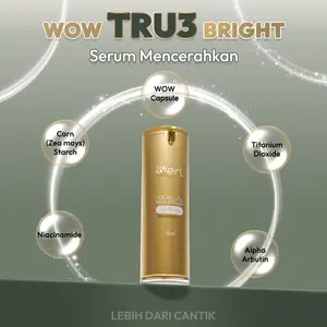 B ERL WoW Lightening Facial Serum Mencerahkan Pencerah Arbutin Memudarkan Kering Vitamin